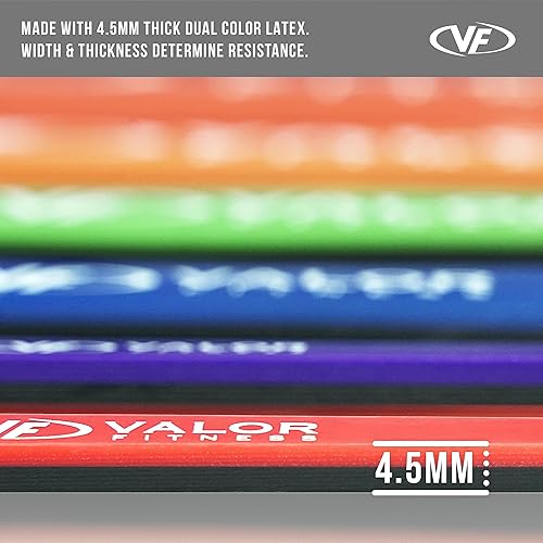 Miniatura 3 de Valor Fitness Bandas de resistencia PRB para dominadas, prensas de banco, sentadillas, peso muerto y más, tallas XS-XXL