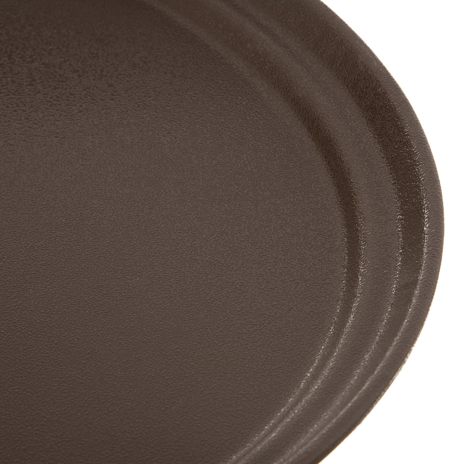 Carlisle FoodService Products 2700GR2076 Griptite 2 Oval Serving Tray, 27" x 22", Brown (Pack of 6)