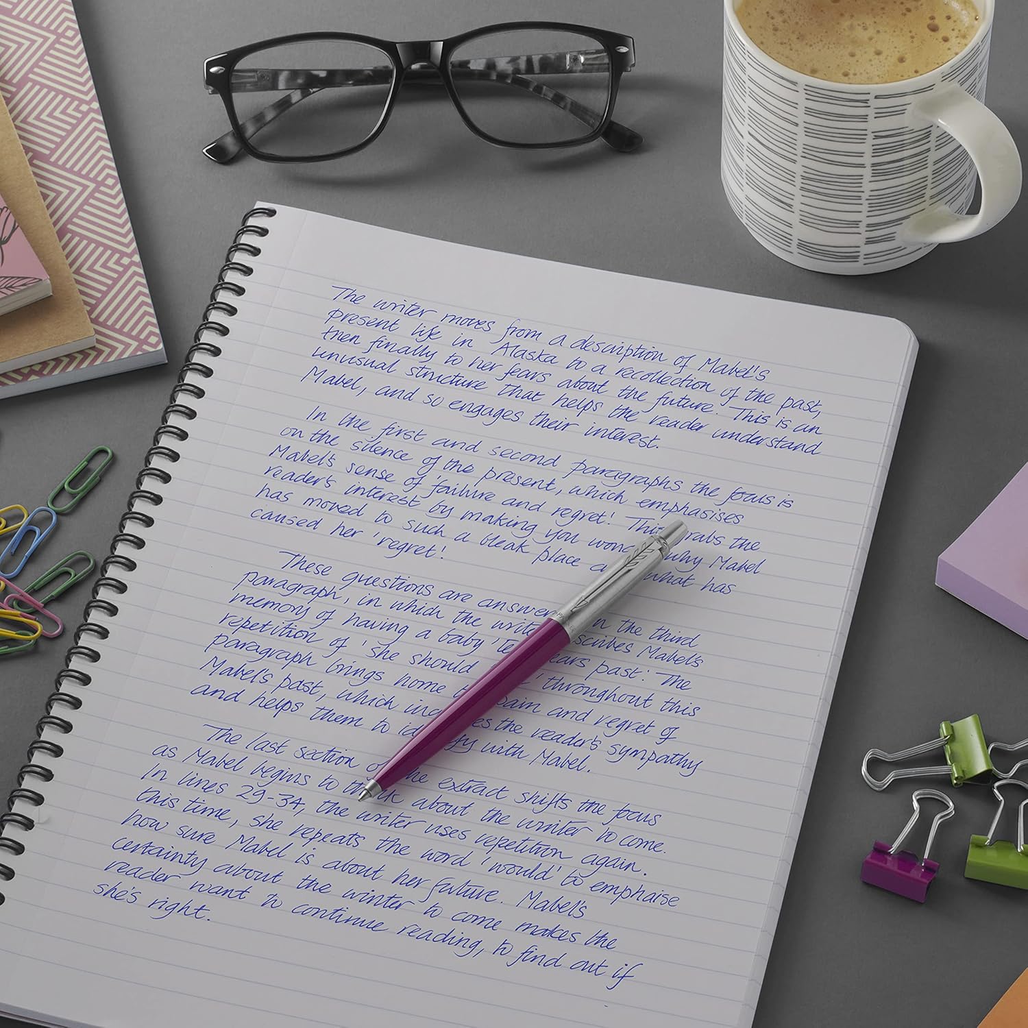 PARKER QUINKflow Ballpoint Pen Ink Refills, Medium Tip, Blue, 10 Count Value Pack : Everything Else