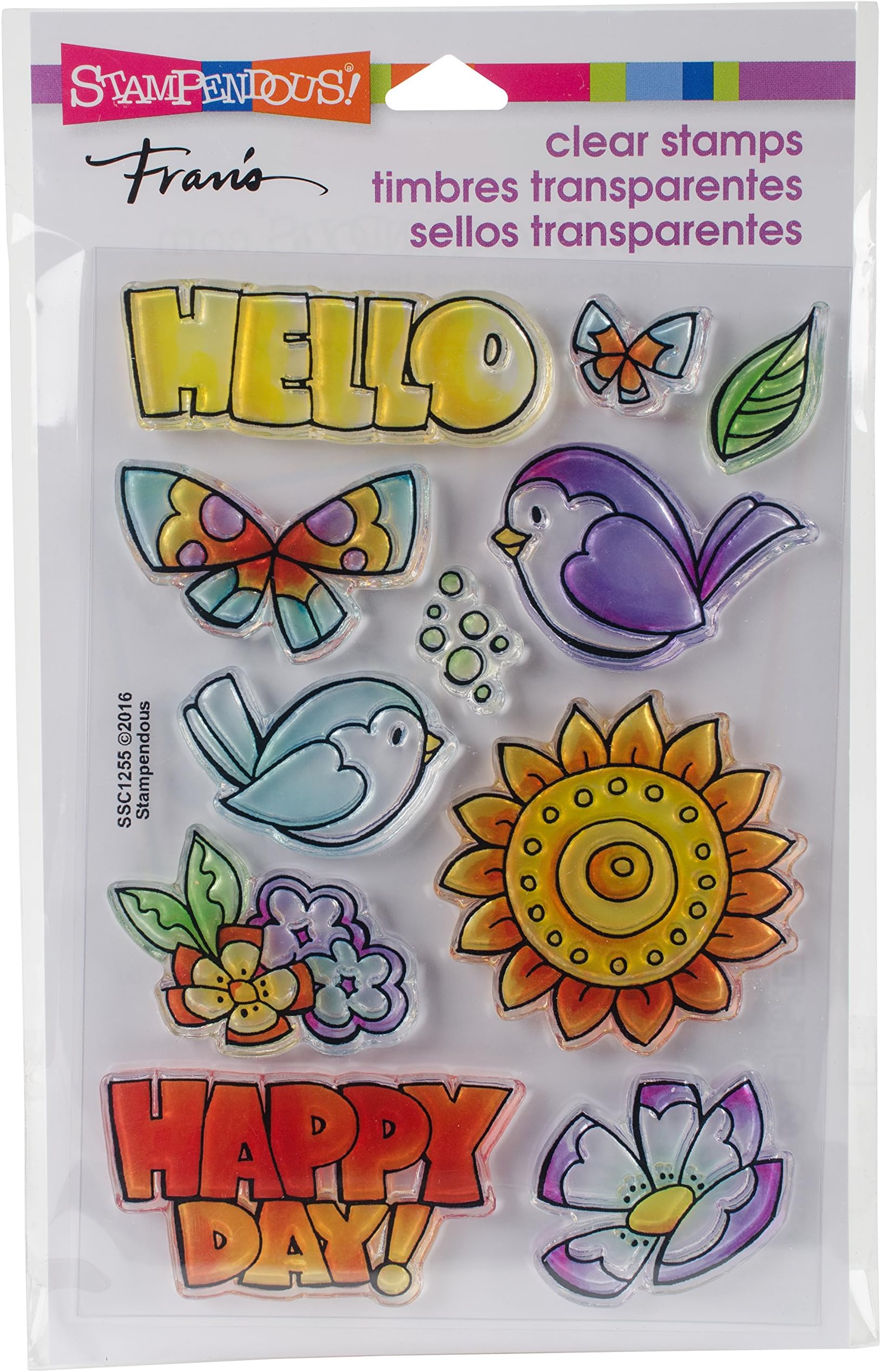 Stampendous Clear Stamp Set, Happy Birds