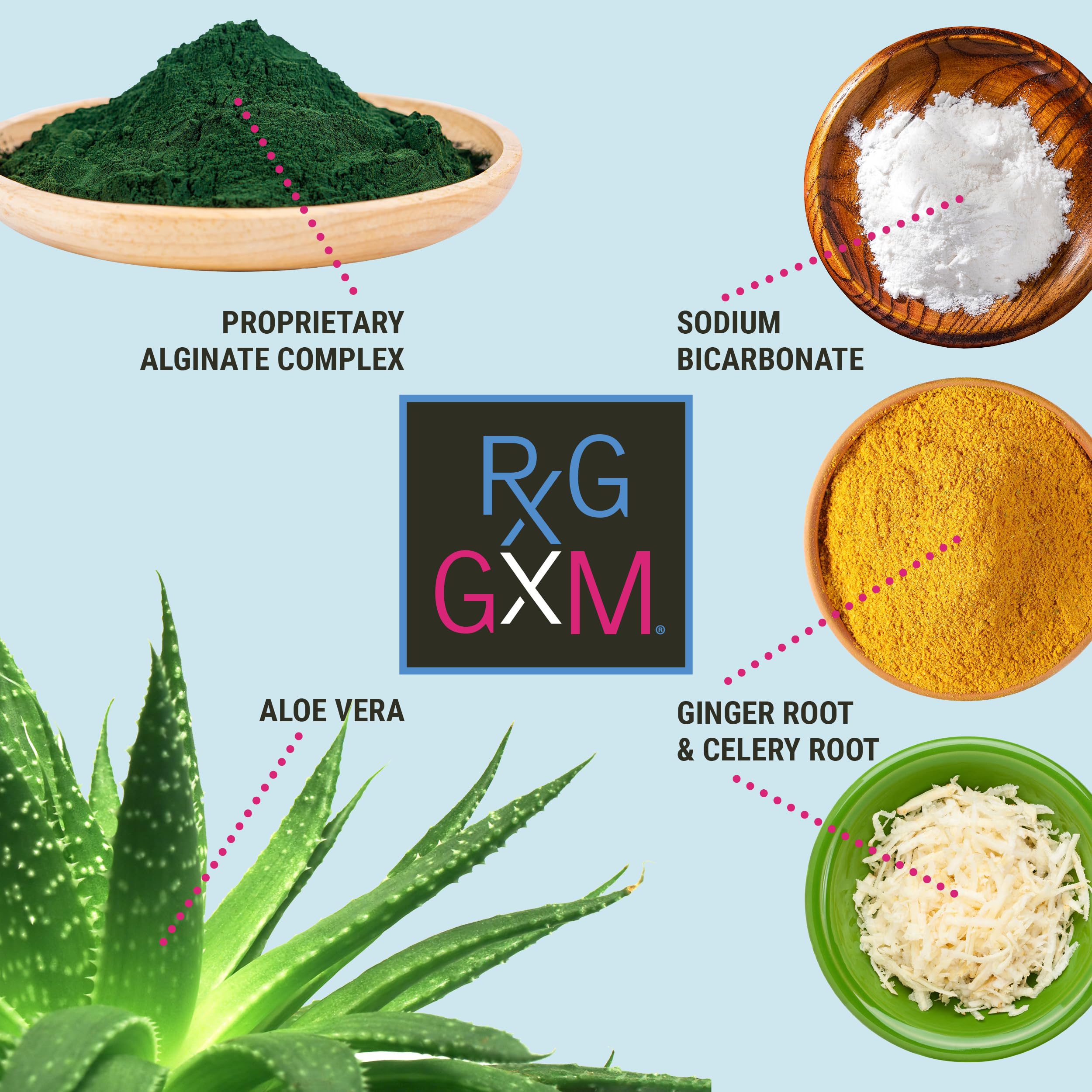 Reflux Gourmet Berry Soothe Gum Alginate Therapy Sodium Bicarbonate Gum for Acid Reflux, Oral, Cognitive, and Digestive Support, Natural with Ginger, Celeriac and Aloe, Sugar Free, Gluten Free, Vegan — Amazon image 7