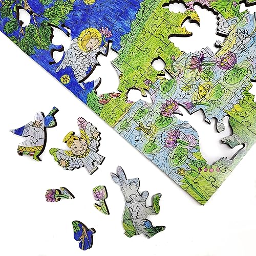 Miniatura 7 de Paquete de madera para adultos – Piezas de forma única – Fabricado en los Estados Unidos por FoxSmartBox – 400 piezas – Árbol de los Ángeles