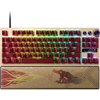 Razer Huntsman V3 Pro Tenkeyless Counter-Strike 2 Dragon Lore - Analogue Optical TKL E-Sport PC Keyboard without Numeric Keypad - Snap Tap - Rapid Trigger - QWERTY US Layout Dragon Lore