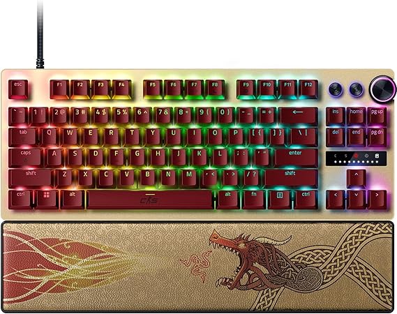 Razer Huntsman V3 Pro Tenkeyless Counter-Strike 2 Dragon Lore - Analogue optical TKL e-sports PC keyboard without numeric keypad - Snap Tap - Rapid Trigger - QWERTY US layout | Dragon Lore