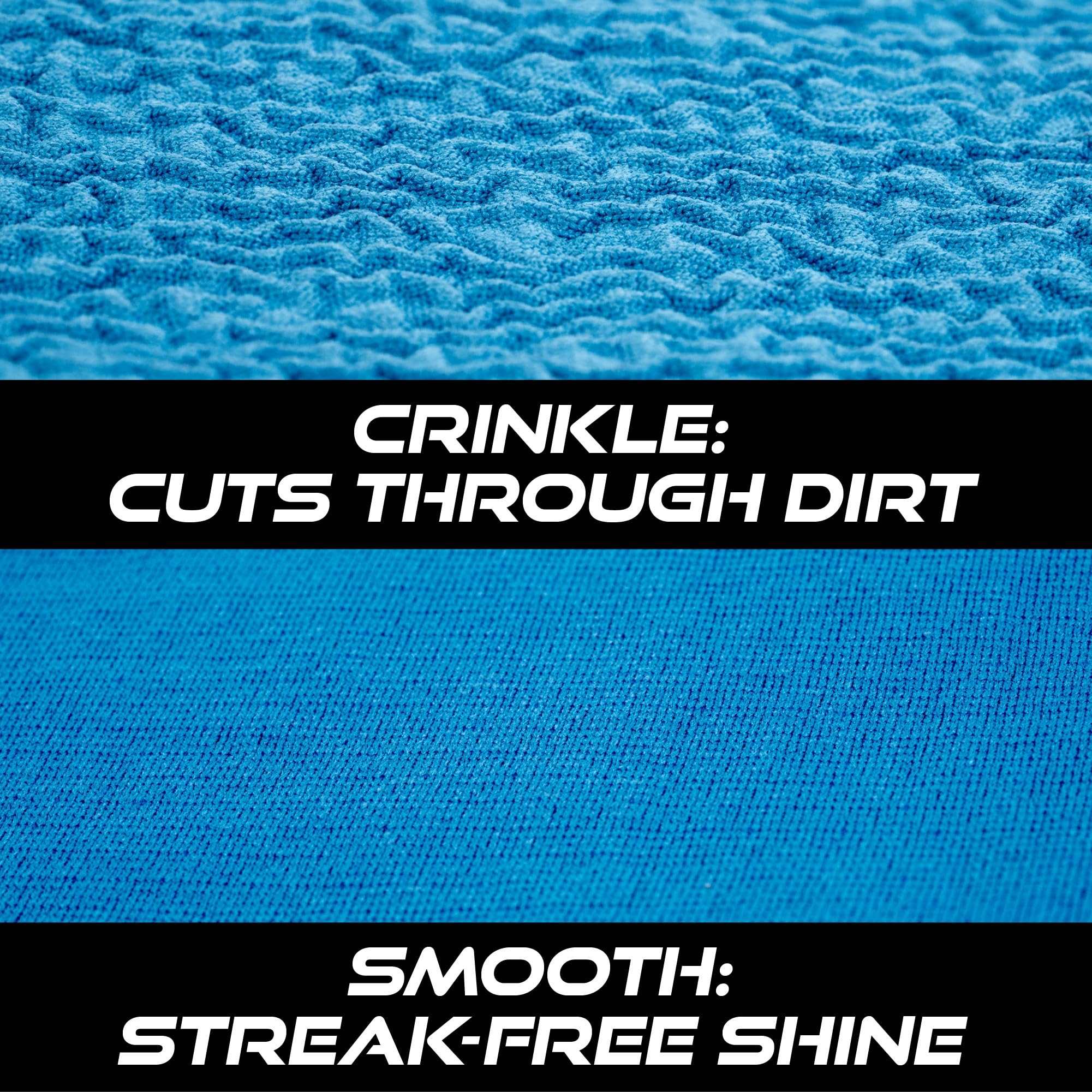 VIKING Glass Microfiber Cleaning Cloth for Car and Home 2 Pack Glass Towels for Mirror and Picture Frames — view 2