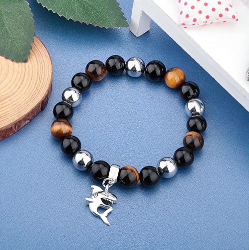 Miniatura 3 de Pulsera de tiburón, espíritu de tiburón, regalo de animales para amantes de tiburones, dije de tiburón, regalo de animales de océano, regalo de