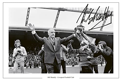 RJR PRINTS Bill Shankly - Liverpool Signed 6X4 Inch Photo Wi