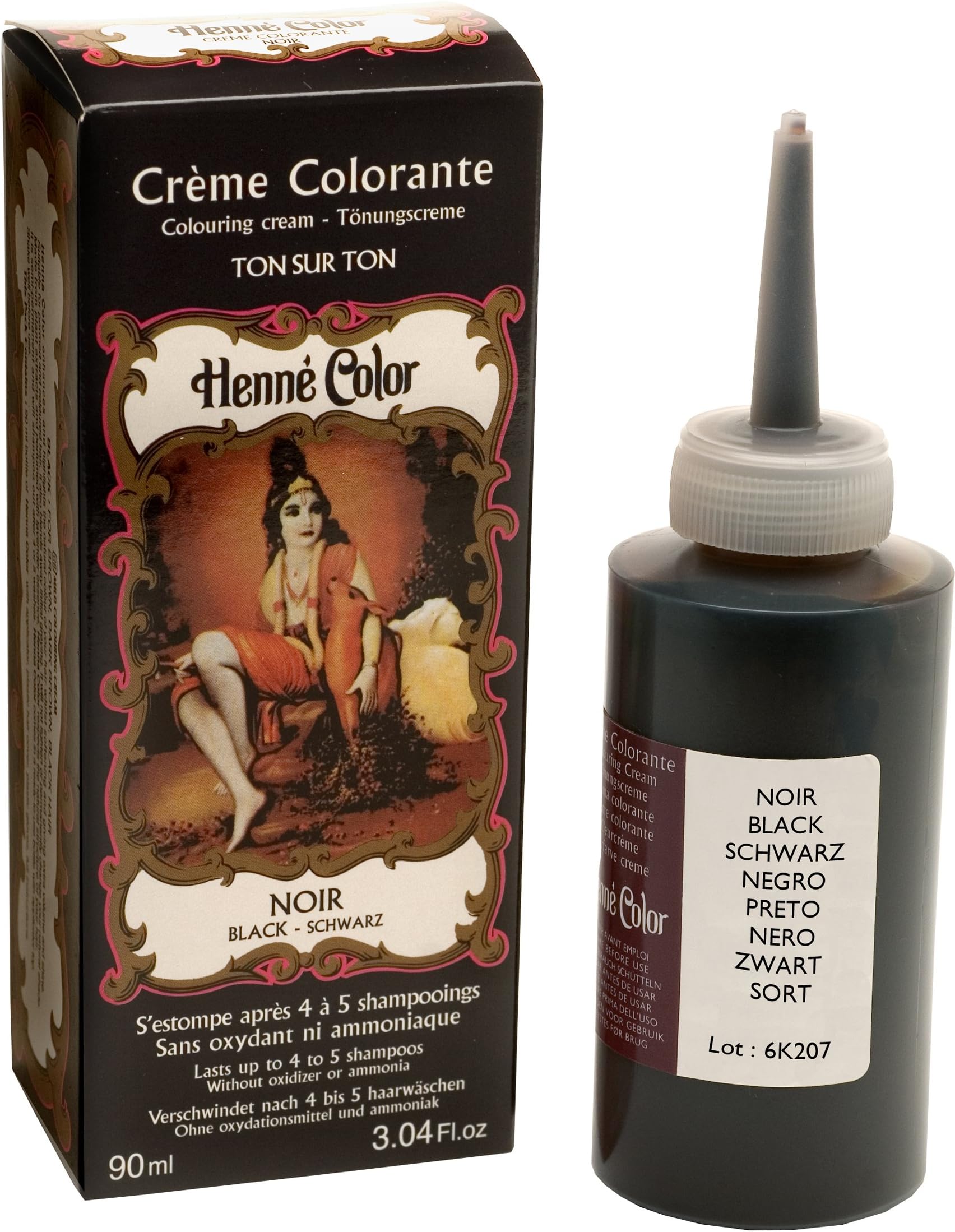 Black Henna Hair Colouring Cream 90 ml