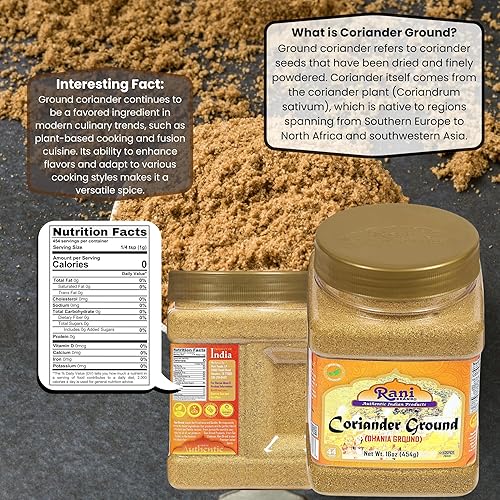Vista 43 de Rani Polvo molido de cilantro (Dhania india) Especias 2.5oz (70g) Tarro PET ~ Todo natural Sin sal Vegano Sin colores Apto para gluten Sin