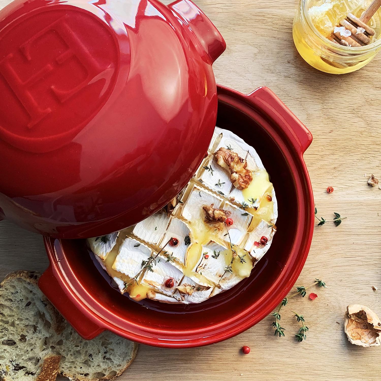 Emile Henry Cheese Baker, Ceramic Noir Fusain