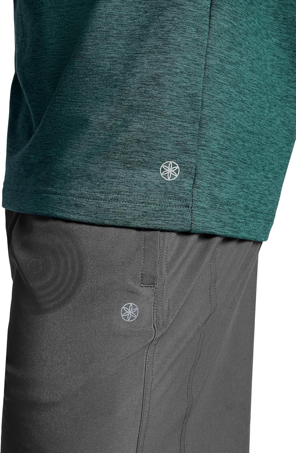 Gaiam Mens Power Long Sleeve Crewneck Top, Standard Fit, Stretch Heavyweight Fleece Material - Image 5