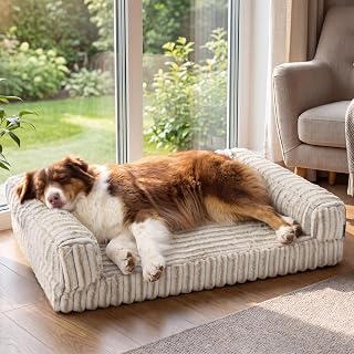 Bedsure ComfyFleece® Memory Foam Orthopedic Dog Beds Large Sized Dog 35"
