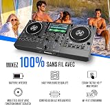 Numark Mixstream Pro Go Portable DJ Controller with Battery, Mixer with Stem Separation, Speakers, WiFi Streaming, Touchscreen, works with Serato DJ - 2