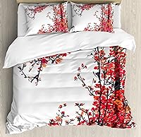 Vista 252 de Ambesonne Juego de funda de edredón de pesca, lubina de boca grande atrapando un bocado en espray de agua, imagen salvaje, juego de cama decorativo