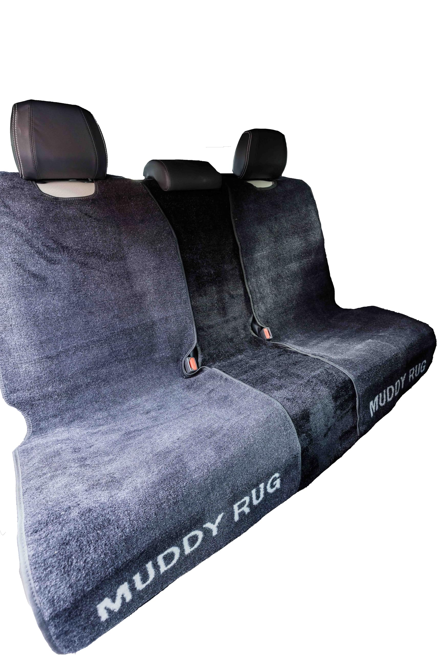 Pet Rebellion Muddy Rug Back Seat Rug Set | 2 x Car Seat Rugs (140 x 57cm) & 1 x Slim Seat (140 x 33cm) | Universal Back Seat Cover, Absorbent, Non-Slip & Scratch-Proof, Machine Washable
