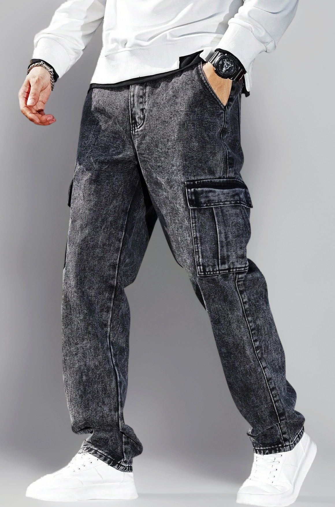 Men Jeans || Jeans for Men || Cargo Jeans (Q-04-05)