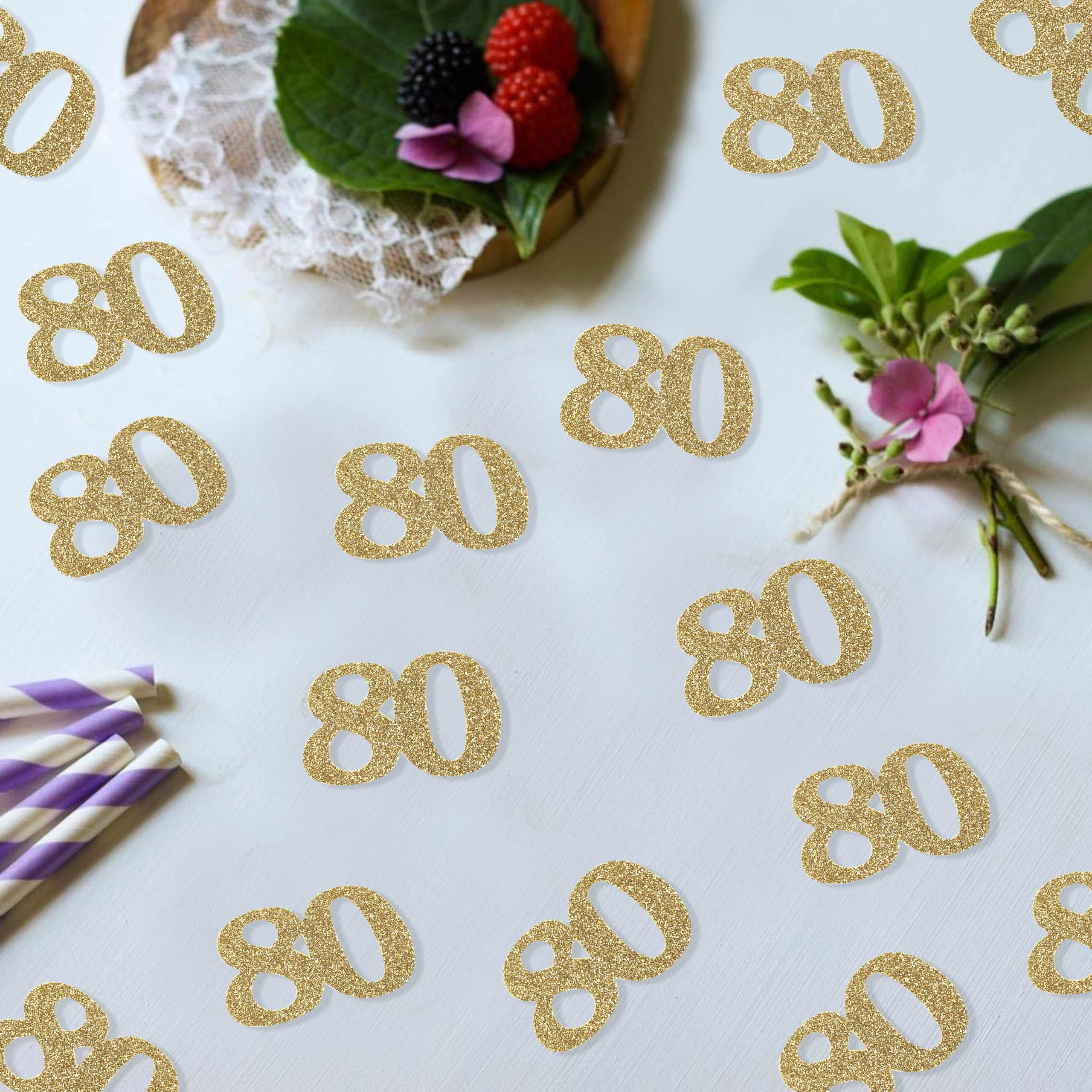 80th birthday confetti 80th birthday party decorations age etsy