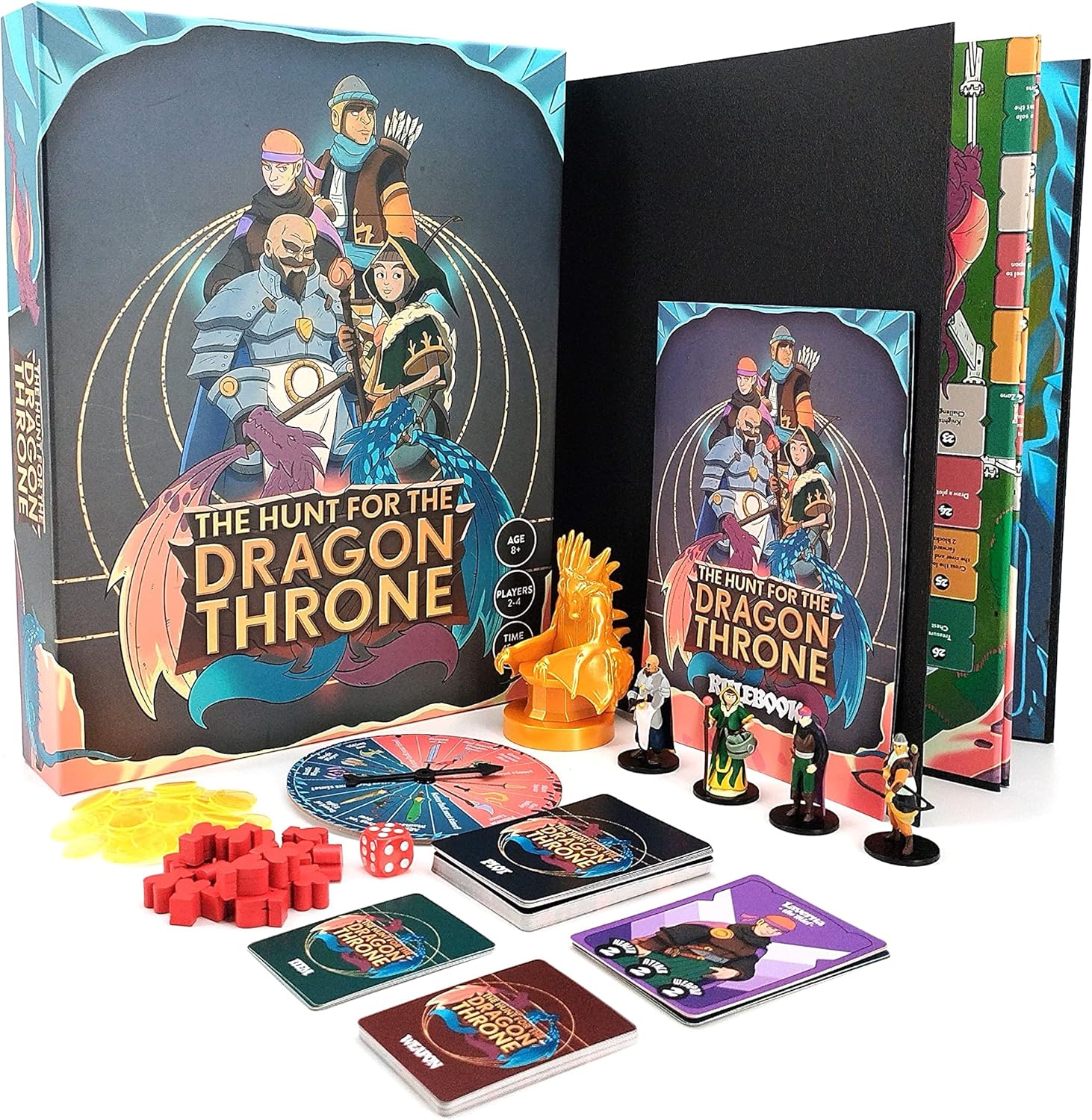 The Hunt For The Dragon Throne Board Game For Kids Ages 8+ Family