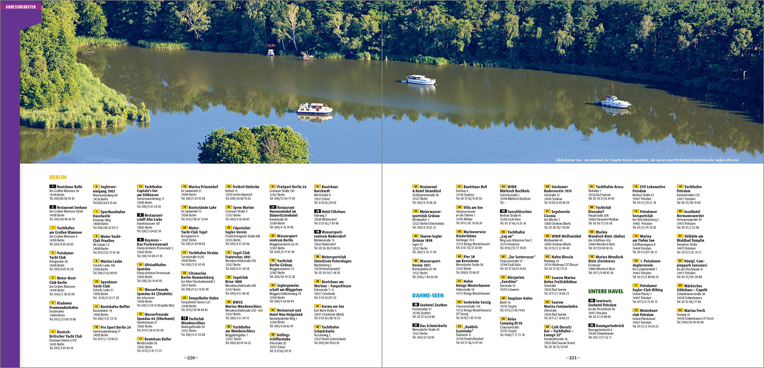 Hafenführer für Hausboote Berlin & Brandenburg: Spree, Dahme, Untere Havel mit Potsdam - Die schönsten Häfen und Liegeplätze für Hausboot, Motoryacht und Segler