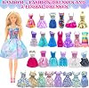 Style Shine 100 Piezas de Ropa y Accesorios para Muñeca de 11.5 Pulgadas | Vestido de Boda, Vestidos de Noche, Vestidos de Moda, Ropa Casual, Bikini, Percha, Zapatos, Accesorios Juguete para Regalo de Niña 7