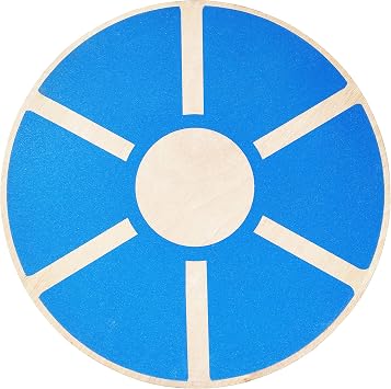 Fitvids Non-Slip Wooden Wobble Balance Board Core Trainer 15.55-inch Diameter with 360 Rotation for Stability Training, Multiple Colors