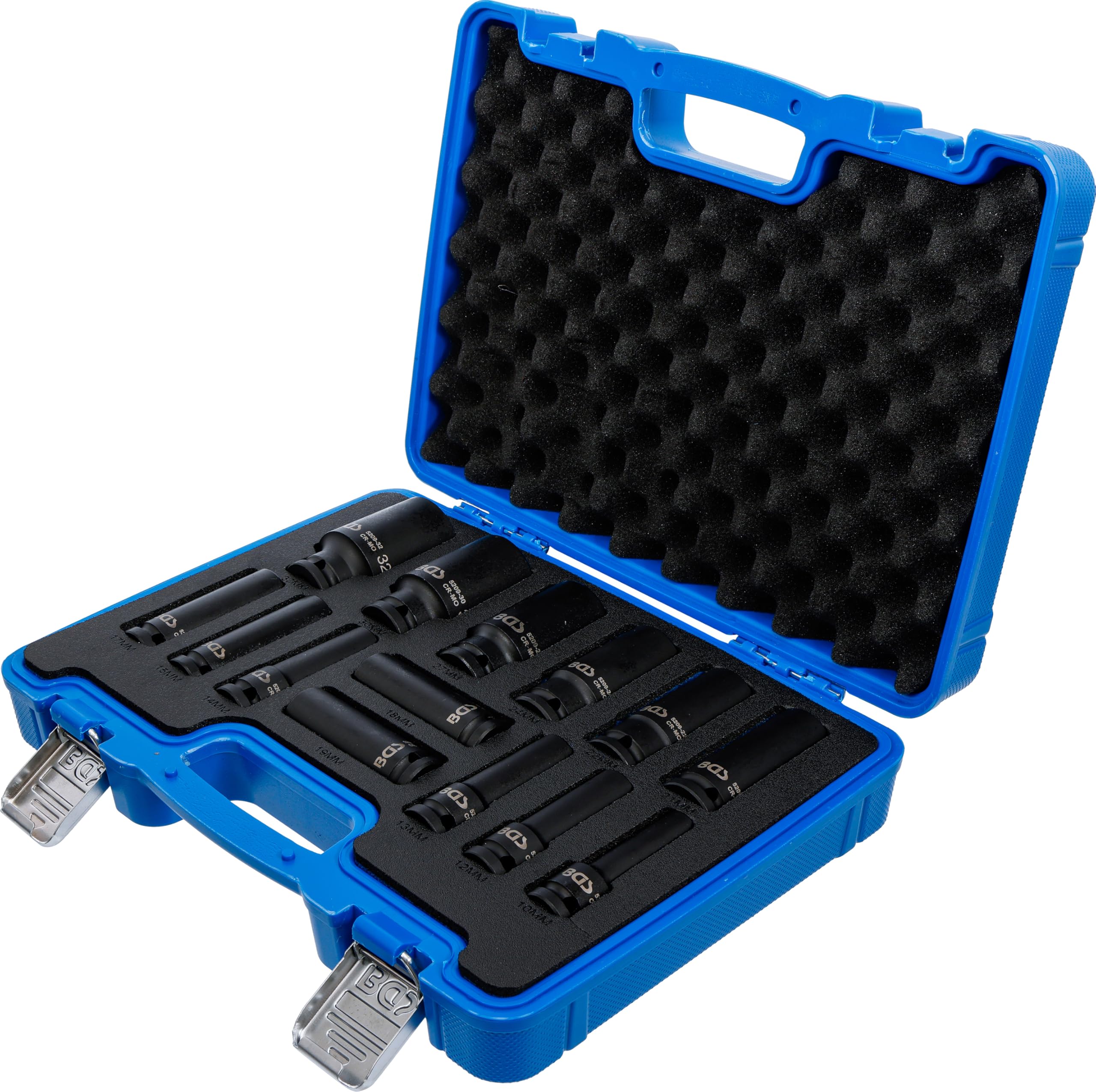 BGS 5209 | Juego de llaves de vaso de impacto Gear Lock | entrada 12,5 mm (1/2") | 10 - 32 mm | 14 piezas