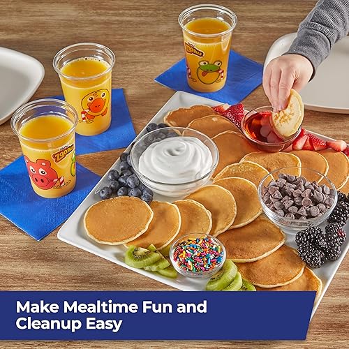 Vista 14 de Hefty Zoo Pals Party Edition - Platos de papel para niños, diseños de animales surtidos, 7.75 pulgadas con dos compartimentos de inmersión