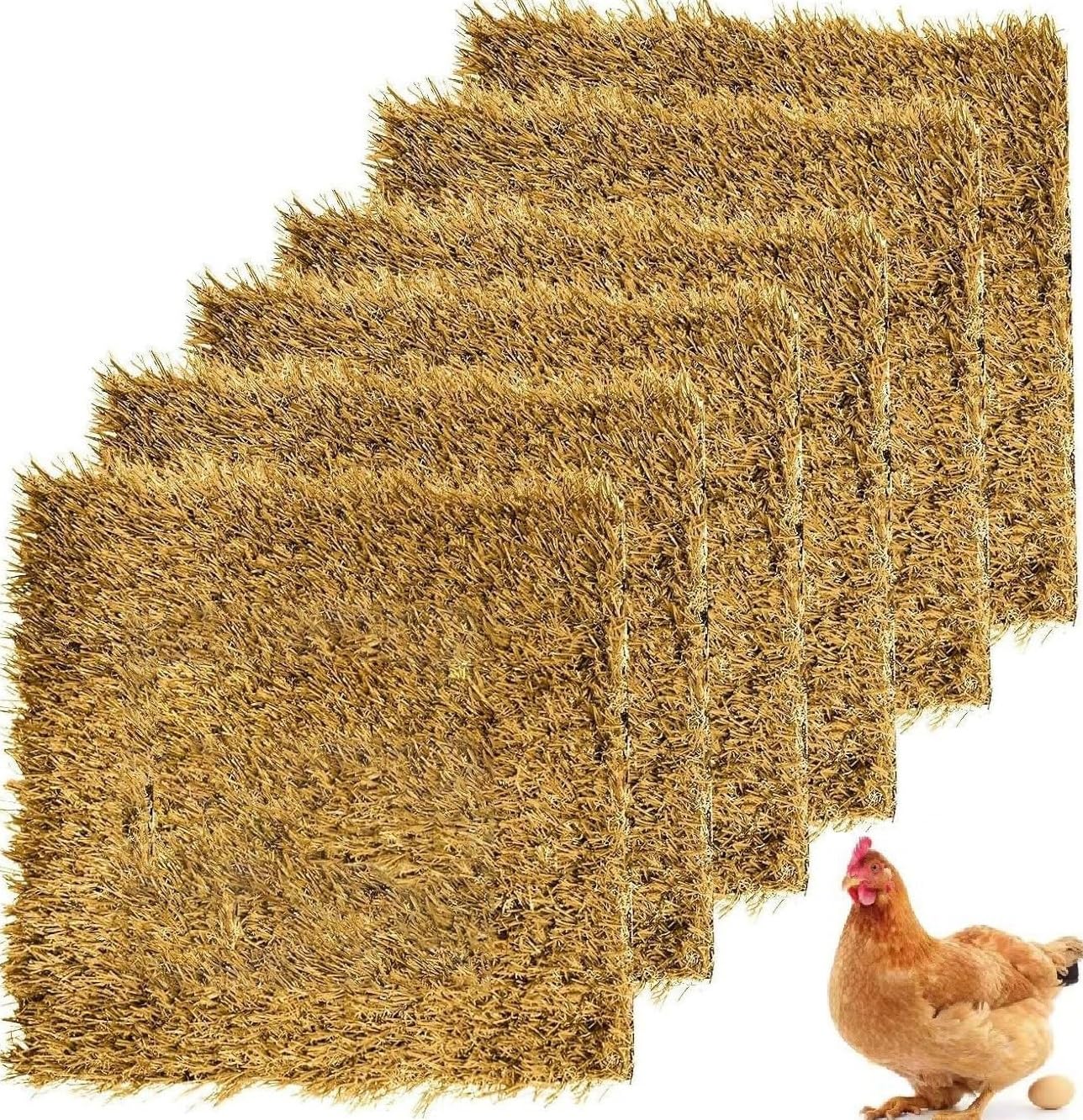 Nistunterlagen für Hühner, 3 Stück waschbar, Hühner-Legepads, künstliches Geflügelzubehör, Vogelnester für Bauernhof, Hinterhof, Gehöft, Garten (#2)