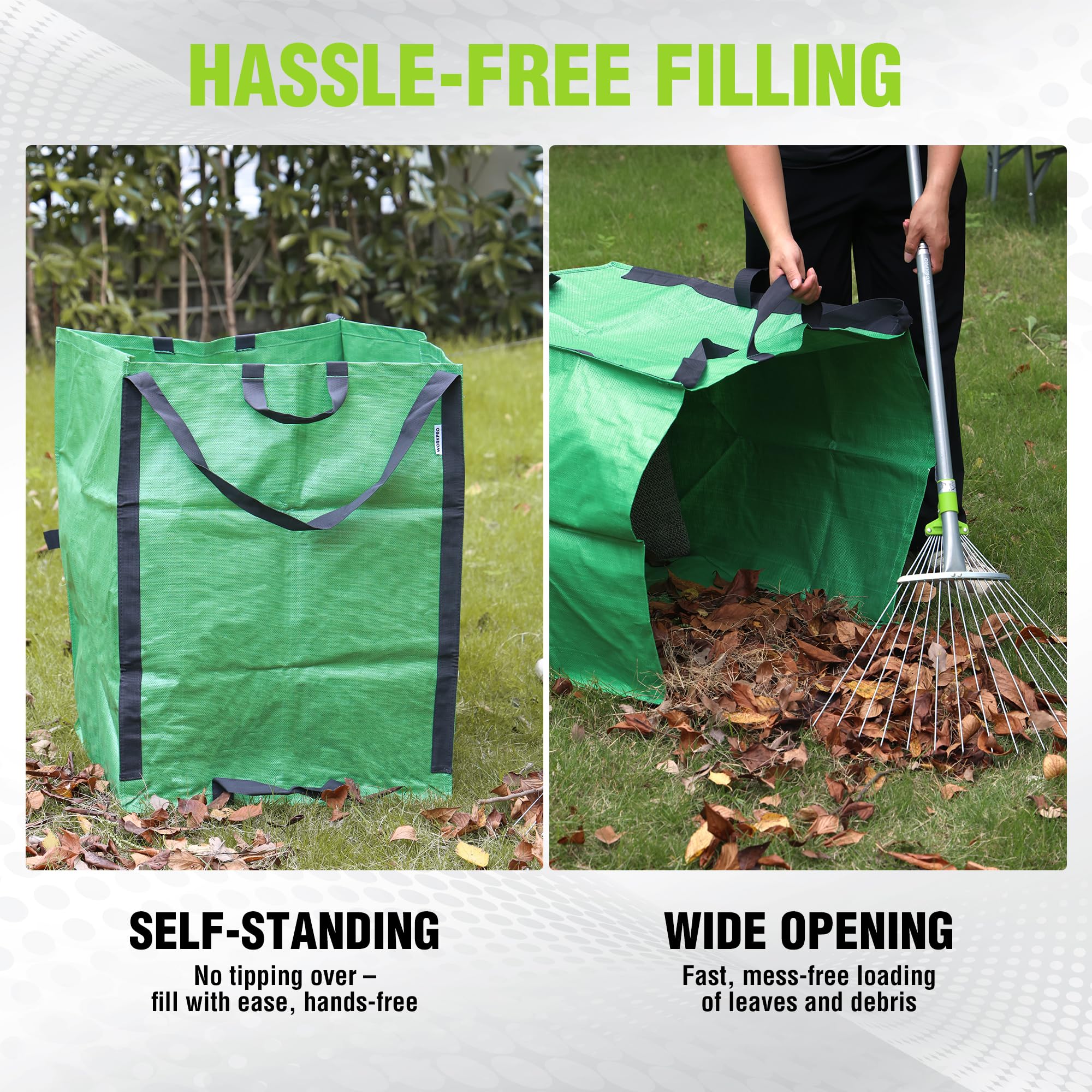 WORKPRO Reusable Yard Bags - 3 Pack -4