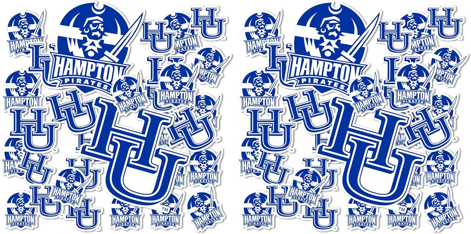 Desert Cactus Hampton University Sticker Virginia Pirates Vinyl Decals Laptop Water Bottle Car Scrapbook Sheet T1 (Type 1-1)
