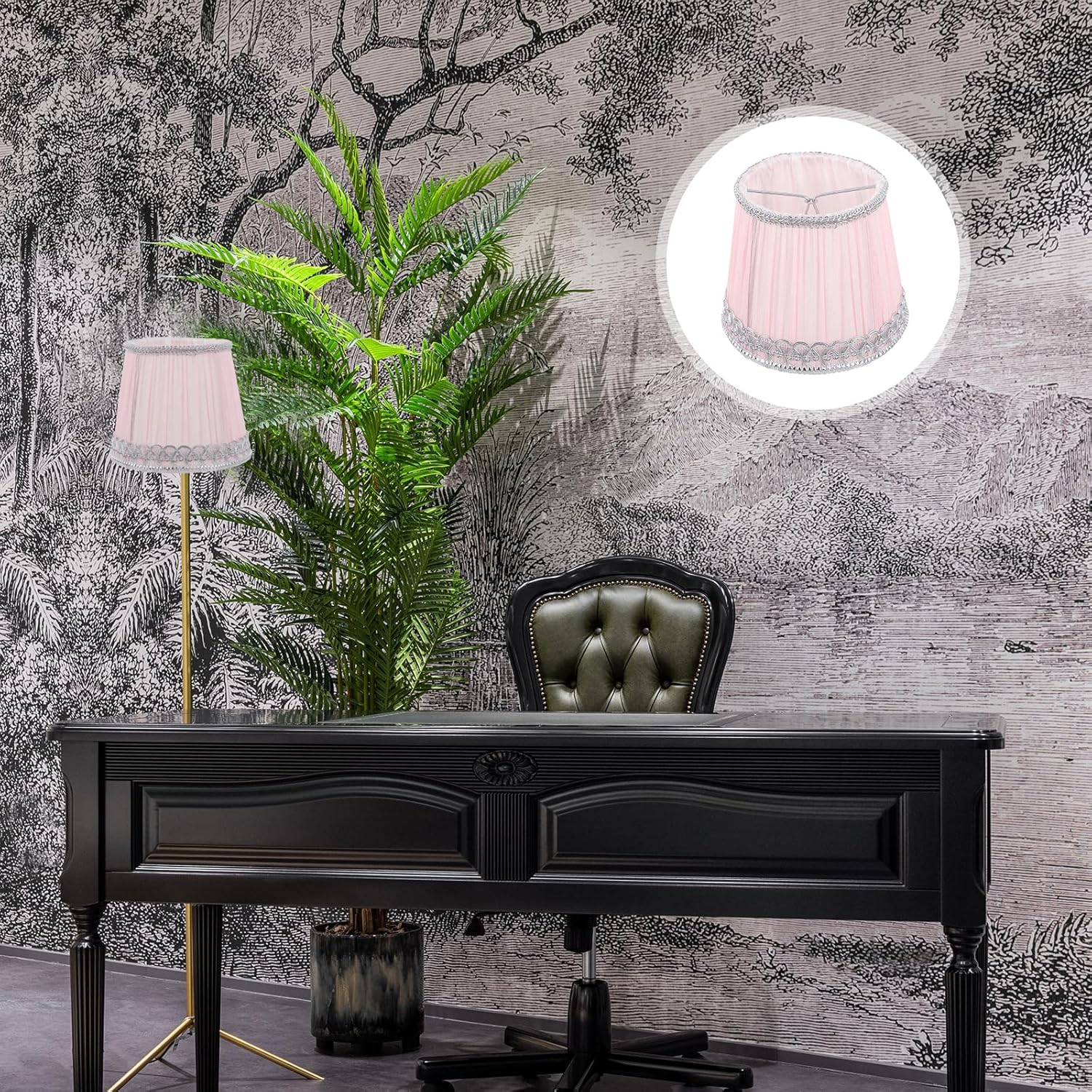 Fabric Lampshade Accessory Light Cover Replacement for Indoor Decor Elegant Pleated Design Easy to Install Structure Warm Atmosphere for Bedroom and Living