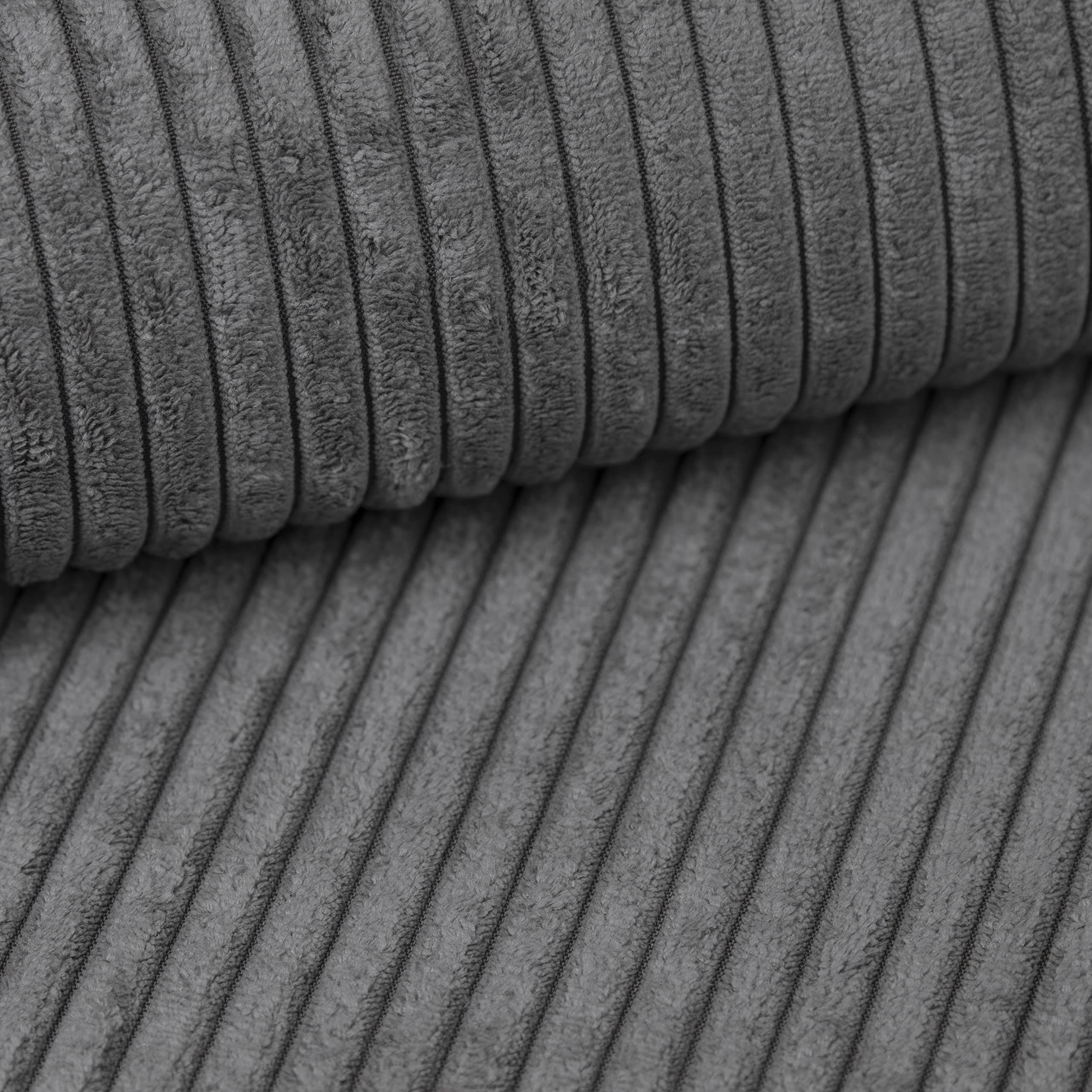chilly pilley Puf De Pana Cojín De Suelo Puf Relleno De Poliestireno Puf Gigante Material De Cordón Cojín De Asiento Cojín De Jardín para Tumbarse Y Sentarse Cordón 100x155 Gris
