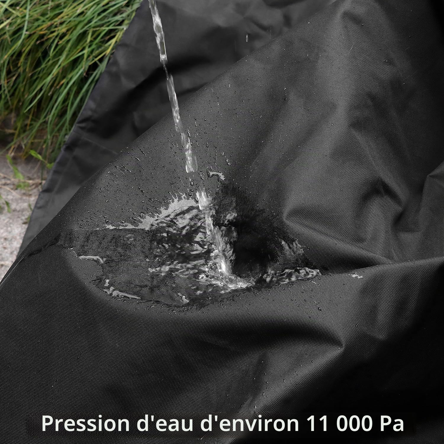 QWORK® Housse de vélo pour Transport, Housse de Protection pour vélo Tissu Oxford 600D, bache Velo avec Corde de Fixation, pour Transporter 2 vélos