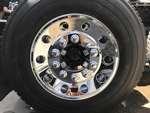 Miniatura 6 de Simulador de rueda trasera cromada ABS de 22.5"  Juego de 2