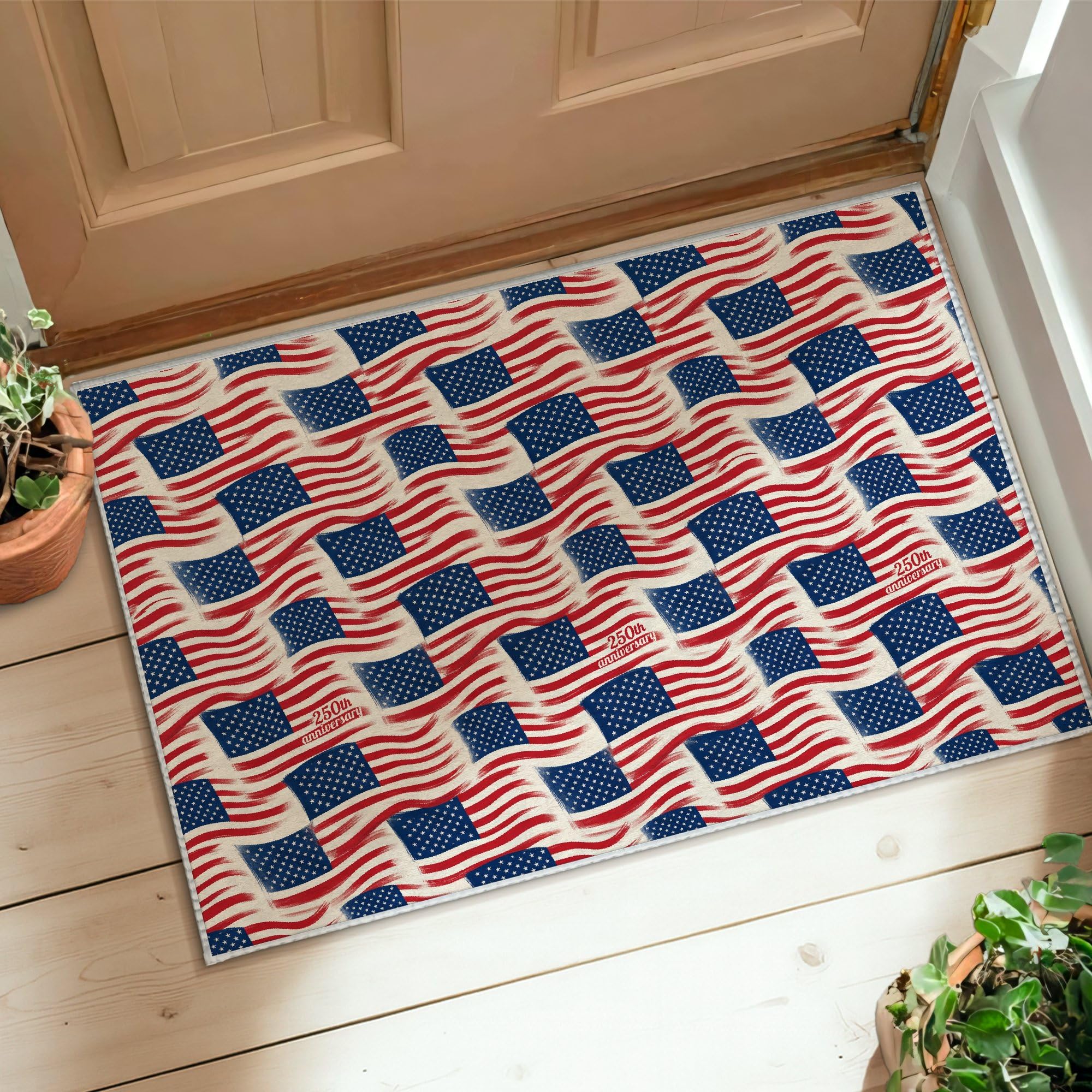 Tapis esthétique rectangulaire haut de gamme aux motifs traditionnels
