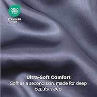 Vista 115 de Bedsure Fundas de almohada de satén, similares a las fundas de almohada de seda tamaño Queen, juego de 2, fundas de almohada para mujeres que