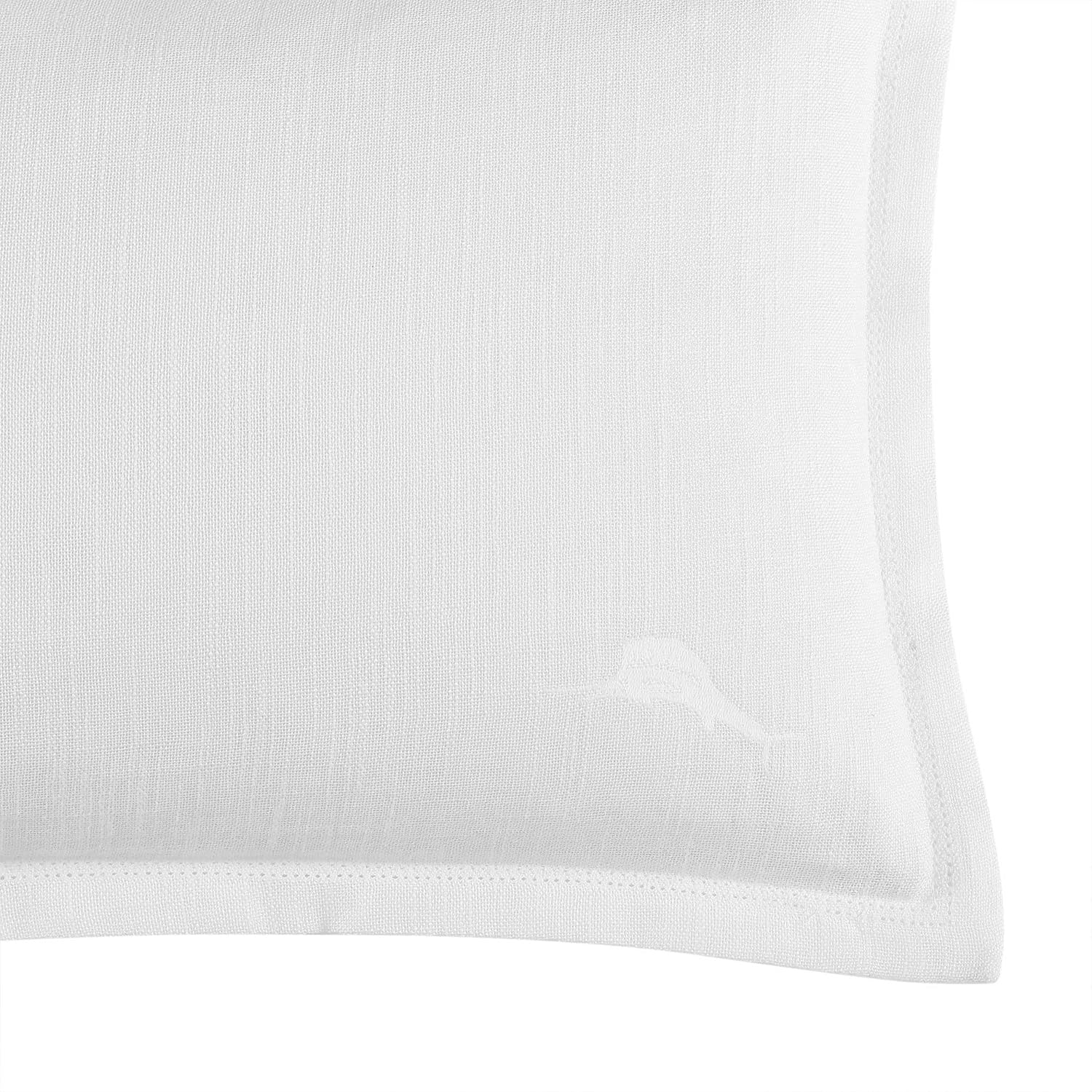 Tommy Bahama Throw Soft Breakfast Pillow with Zipper Closure for Bed or Couch, Coastal Design, Cozy Home Essentials, 15" x 20", Island Estate White