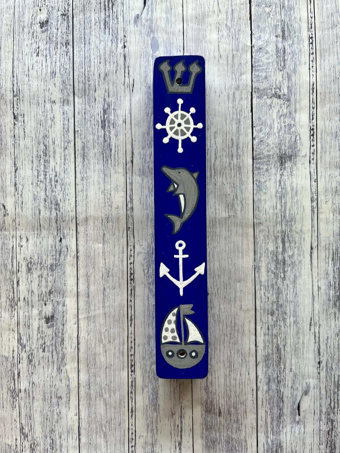 Nautical Mezuzah, Ocean Theme, Sailboat, Personalized Jewish Gift, Housewarming, Bris, Naming