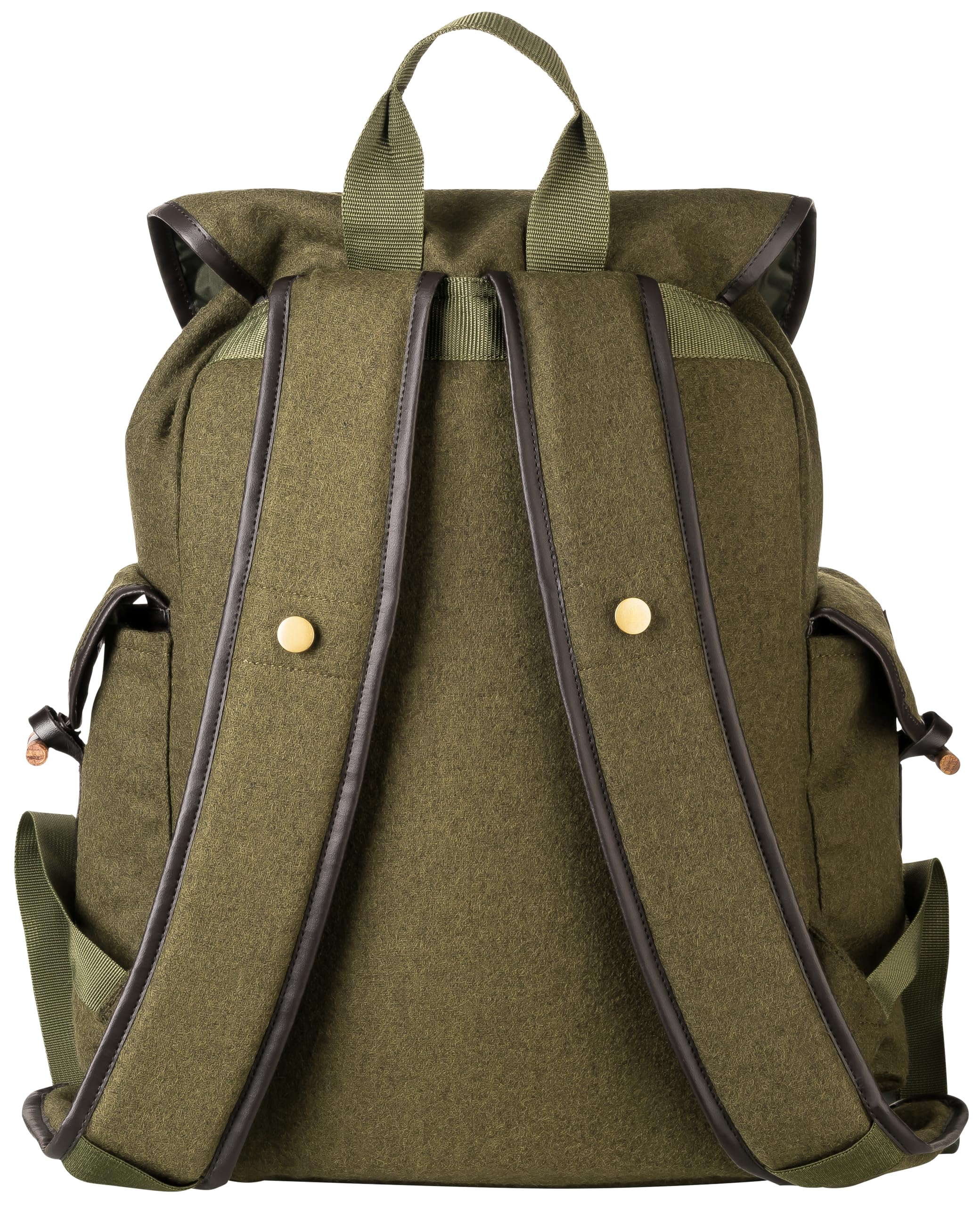 K & S Lodenrucksack Jagd mit Sitzkissen Jagdrucksack Rucksack Loden Wandern Trekking Outdoor mit Schweißeinlage Grün 30L