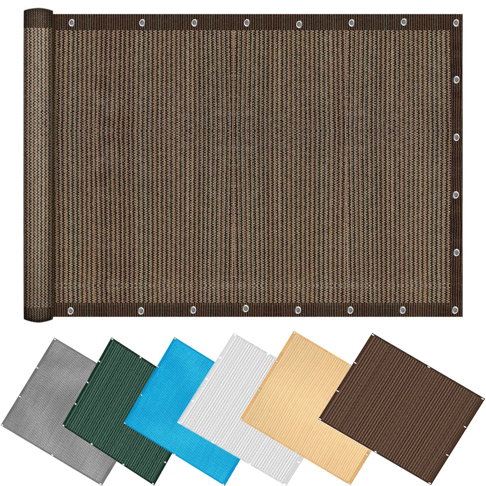 Voile d'ombrage rectangulaire 1.2 x 2.2 m pare-soleil jardin tissu HDPE