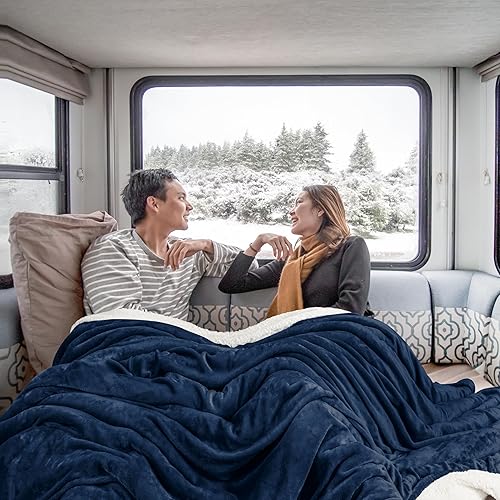 Miniatura 45 de Utopia Bedding - Manta sherpa de tamaño decorativo [negro, 50 x 60 pulgadas], manta reversible de vellón gruesa y cálida de 480 GSM, para cama