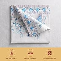 Vista 8 de Maison d' Hermine Servilletas de tela 100% algodón peinado de alta calidad, decorativas, lavables, juego de 4 servilletas para el hogar, cocina