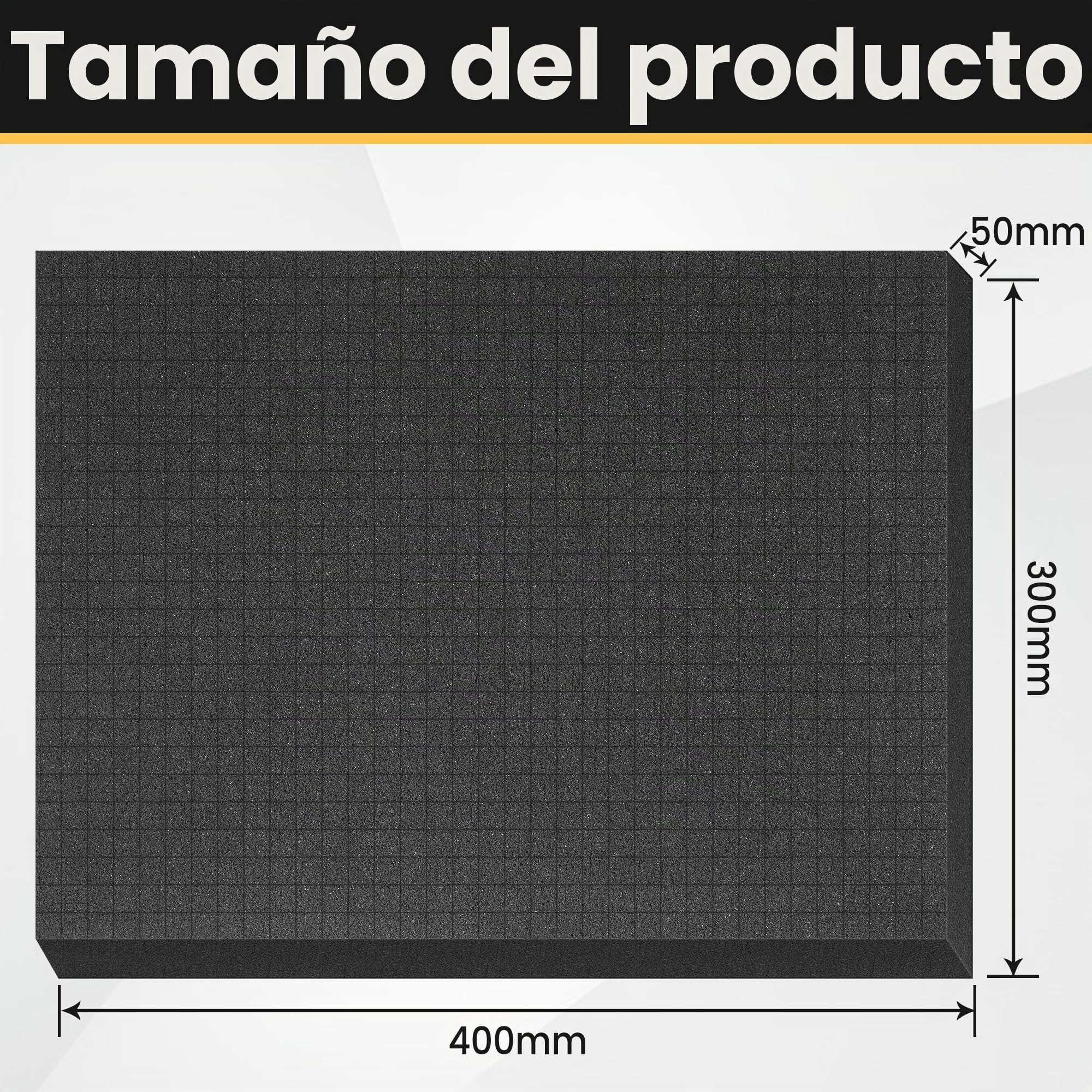 KUOGAS 4 Piezas de Espuma para Herramientas 400 x 300 x 50 mm (4 Unidades)