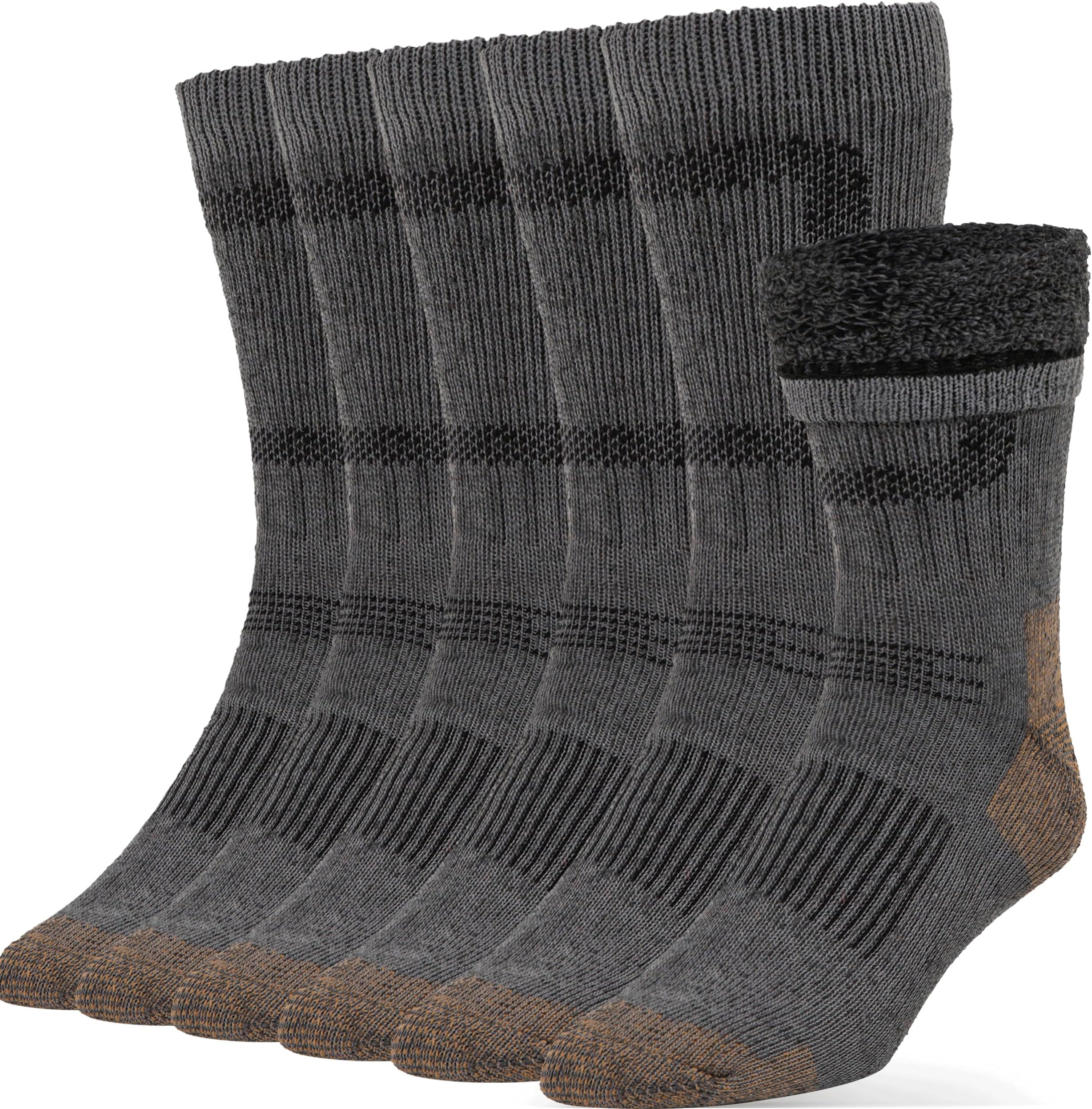 Merino Wool Hiking Socks Thermal Warm Crew Winter Boot Sock For Men & Women 3 Pairs