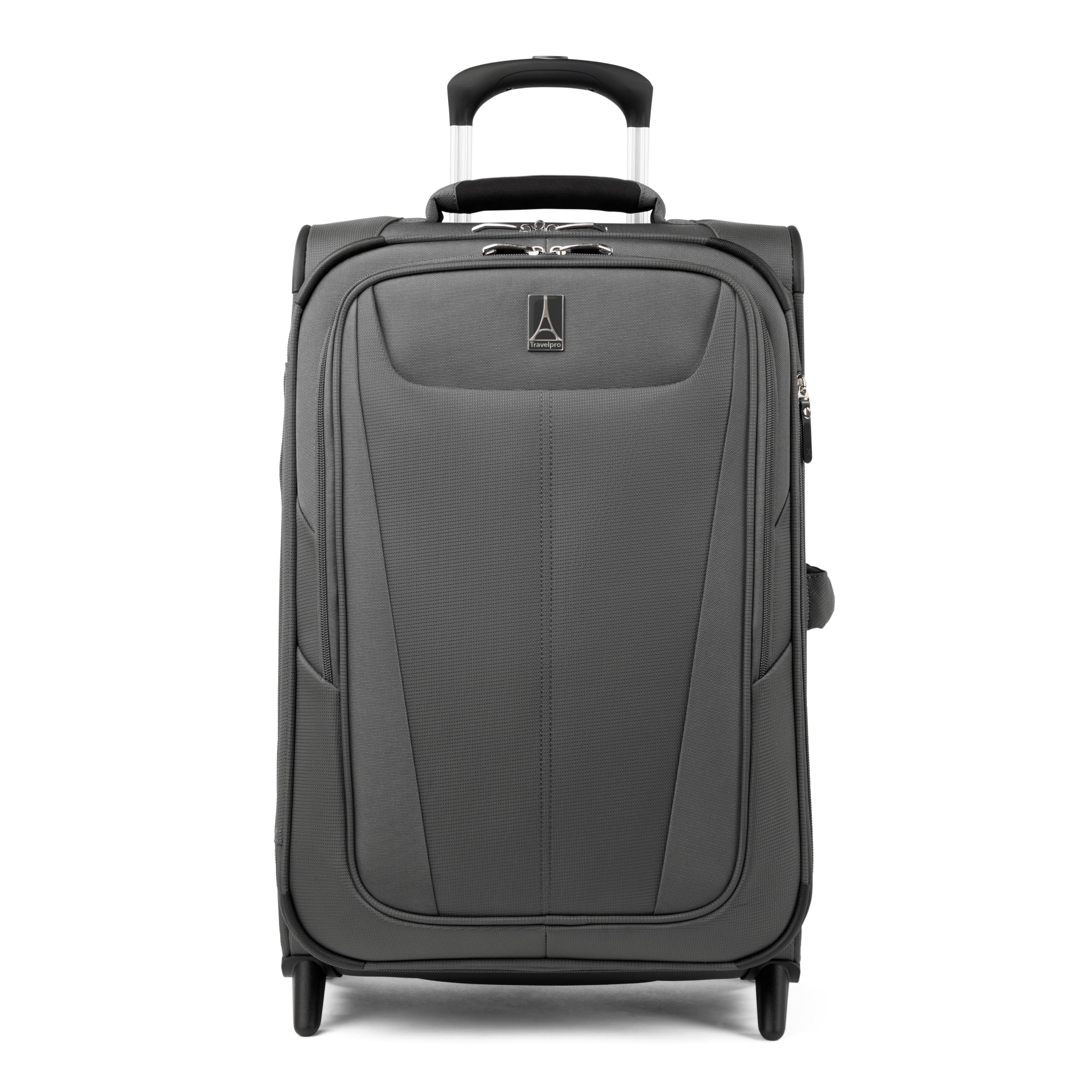 TravelproMaxlite 5 Softside Expandable Upright 2 Wheel Carry on Luggage, Lightweight Suitcase, Men and Women, Shadow Grey, Carry On 22-Inch