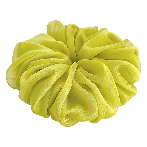 38 Colors Available, Big Scrunchies for Hair, Soft Cheer Chiffon large Ponytail Holder, Cute Birthday Gift for Women Girl Teen, Holiday Accessory