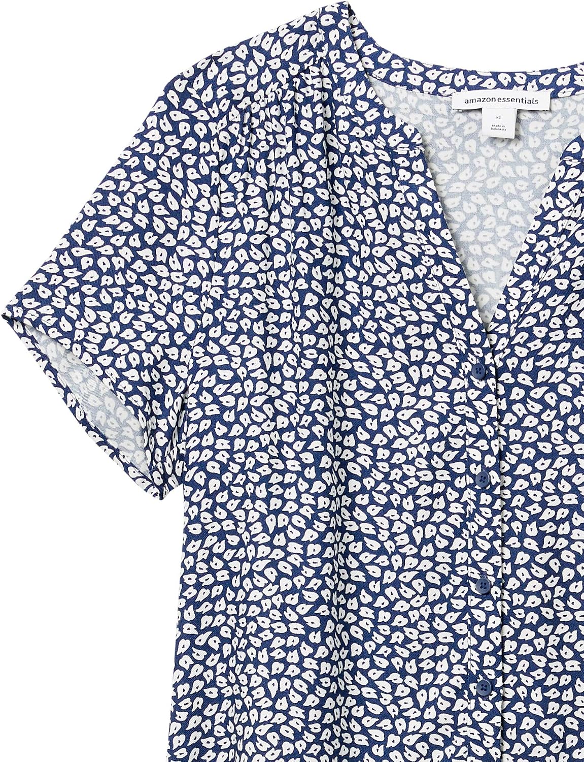 Amazon Essentials Women's Short-Sleeve Woven Blouse