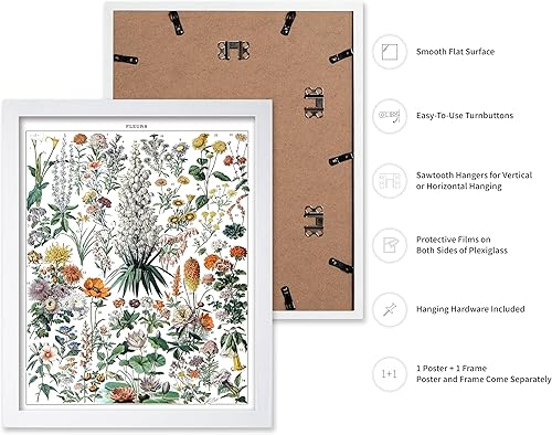 Miniatura 181 de Poster Master Póster vintage de orquídea, estampado de flores retro, arte de pared de plantas exóticas, arte botánico, regalo para hombres y