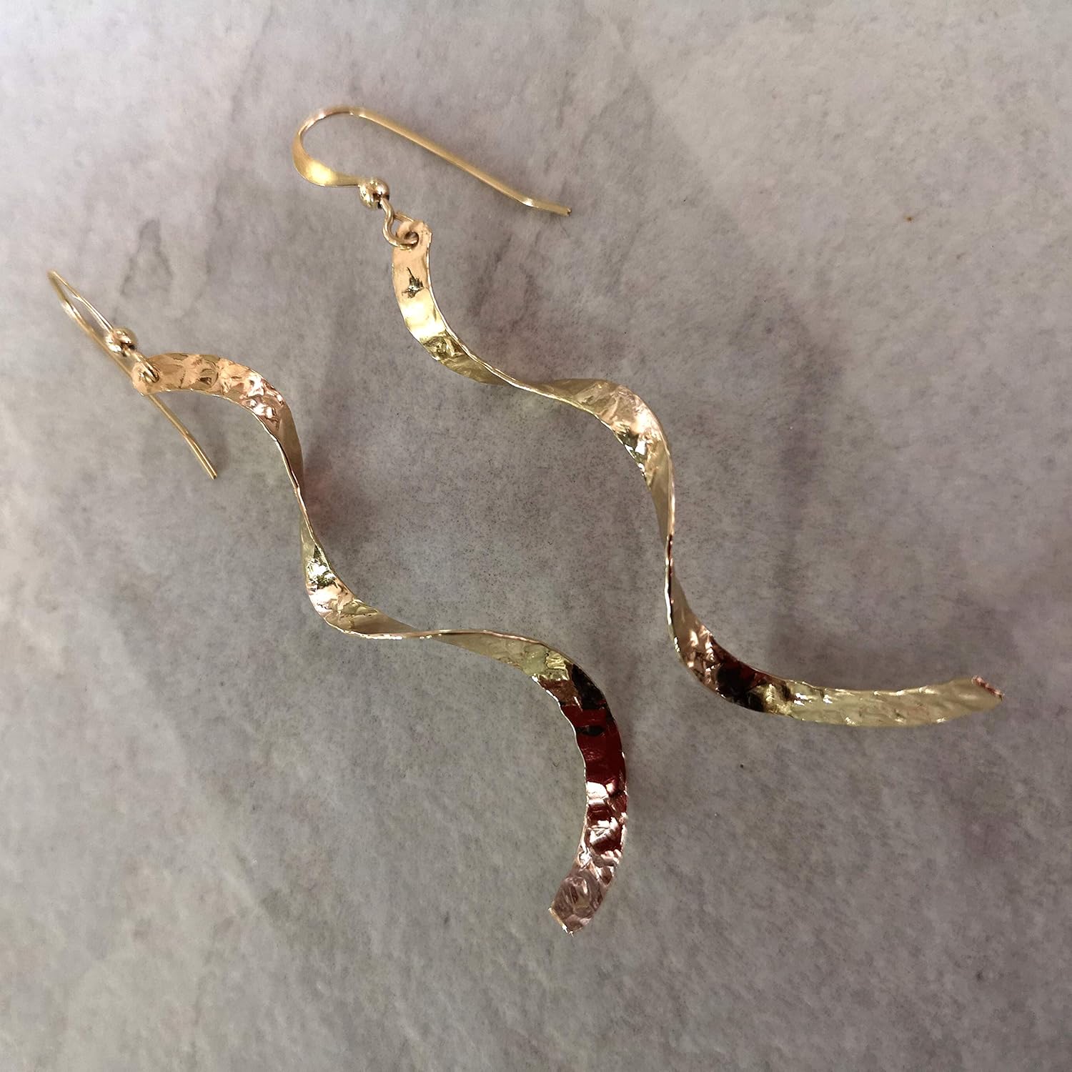 Stera Jewelry 925 Sterling Silver or 14k Gold-Filled Women's Curved Twist or Curls Dangle Earrings