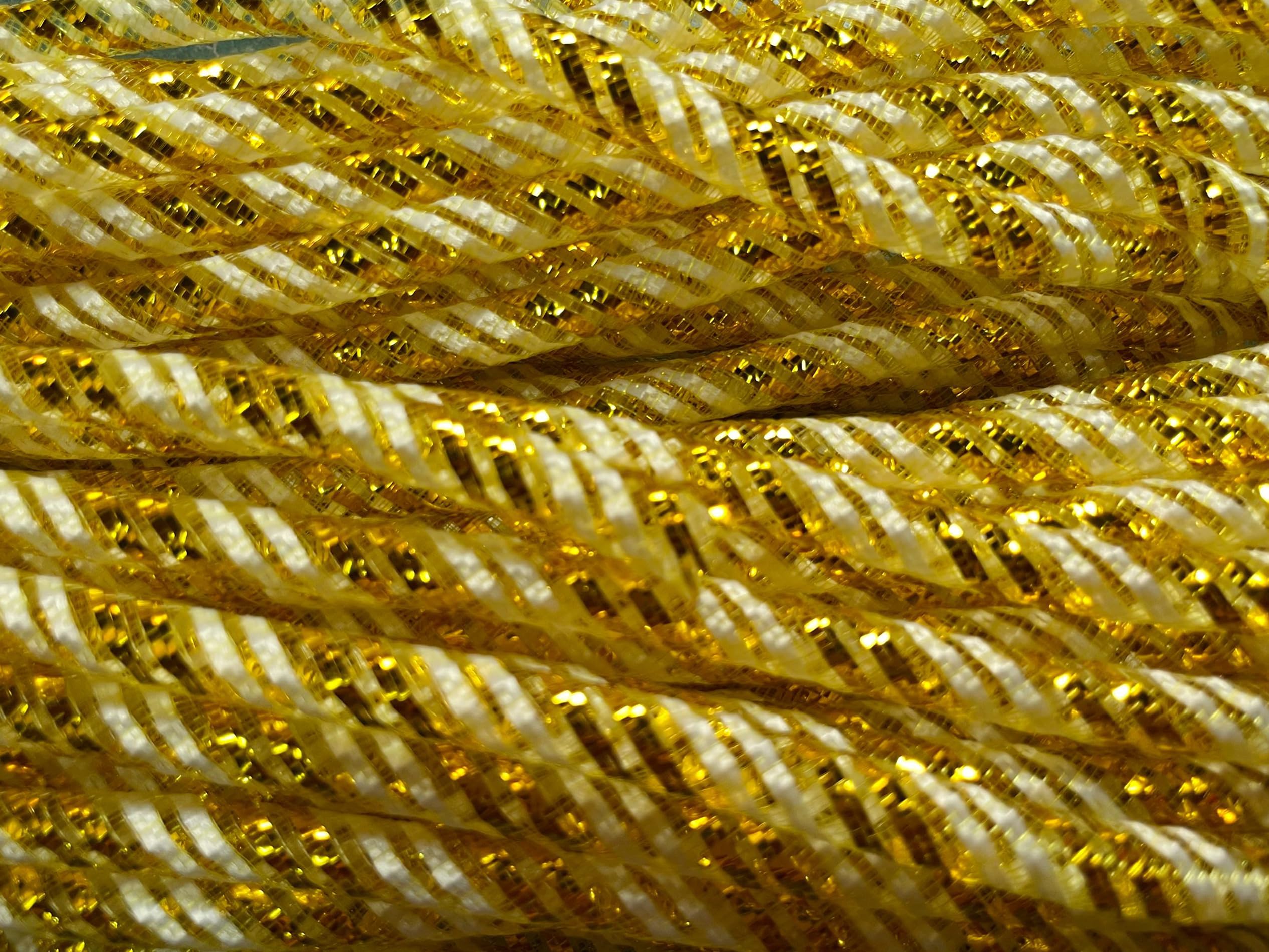 Ruban flexible en maille métallique or au design de haute précision